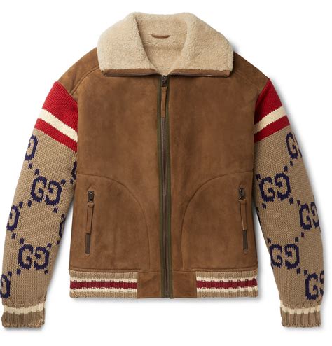 gucci shearling jacket|Gucci coats for women.